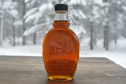Decorative Glass 250ml Grade A Dark Maple Syrup